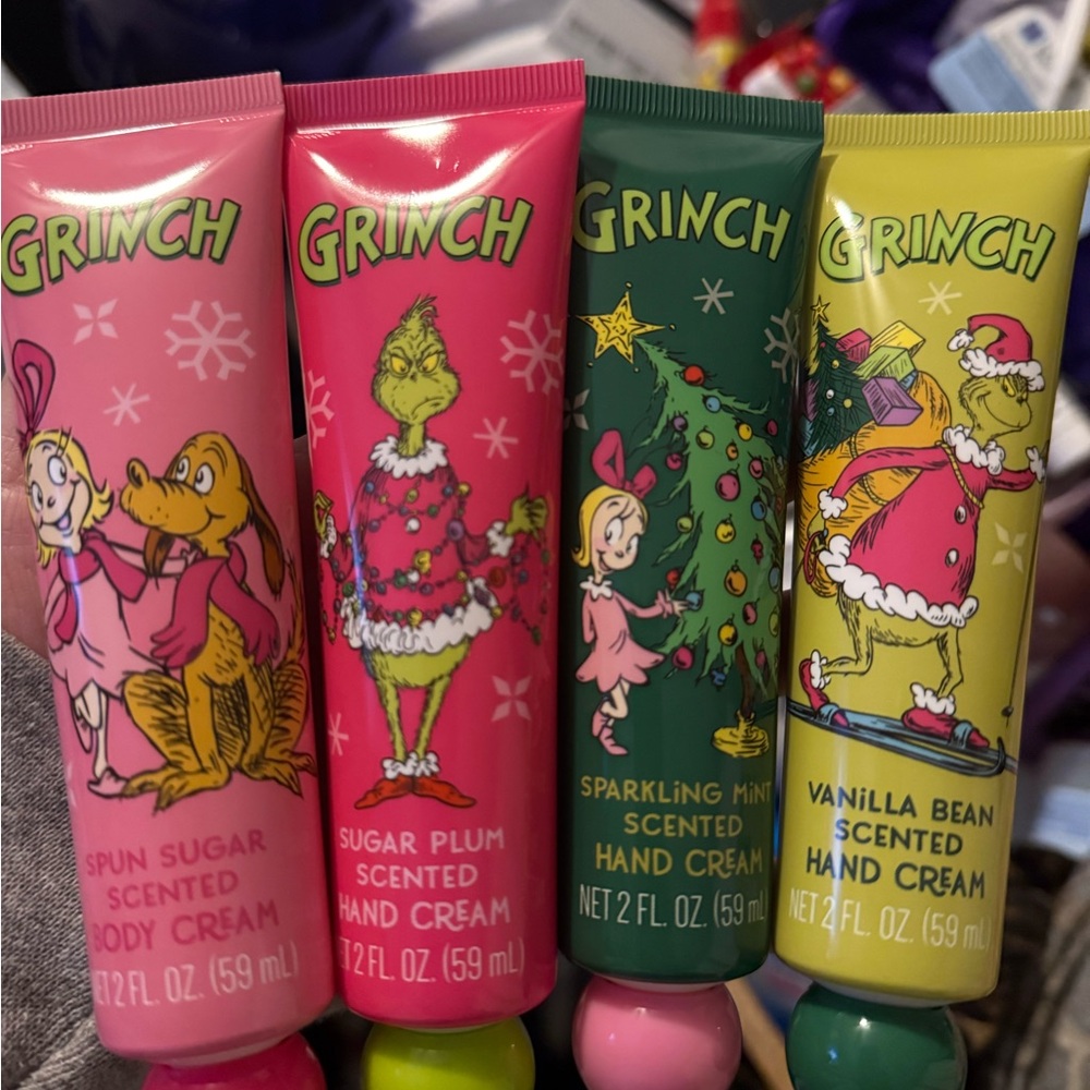 Scented Hand Cream Set - Pink, Green, Yellow